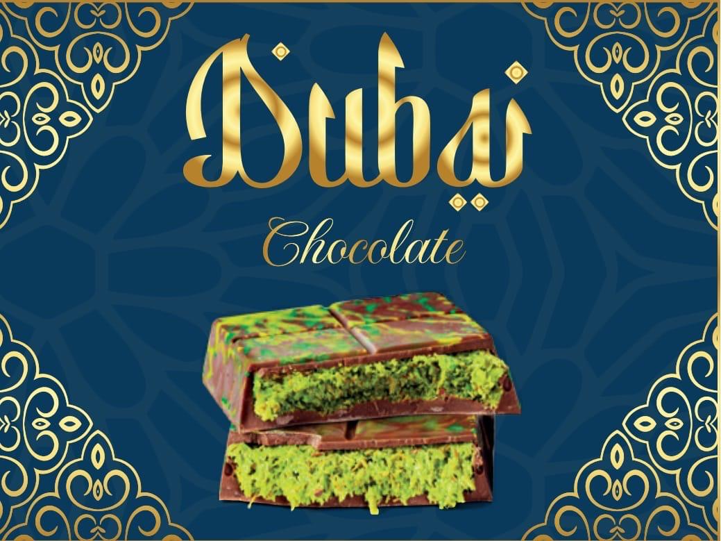 Tiktok'S Viral - ORIGINAL DUBAI CHOCOLATE ( Pistachio Kunafa Bar)