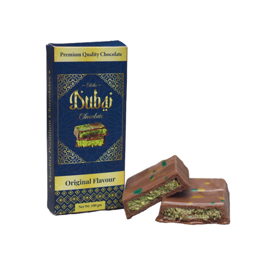 Tiktok'S Viral - ORIGINAL DUBAI CHOCOLATE ( Pistachio Kunafa Bar)